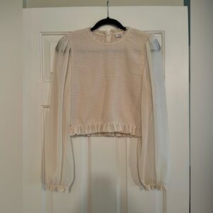 Wilfred Sheer Sleeve Top